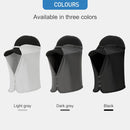 Sunshade Cap Quick-Drying Outdoor Neck Protection Face Cover (Light Gray)