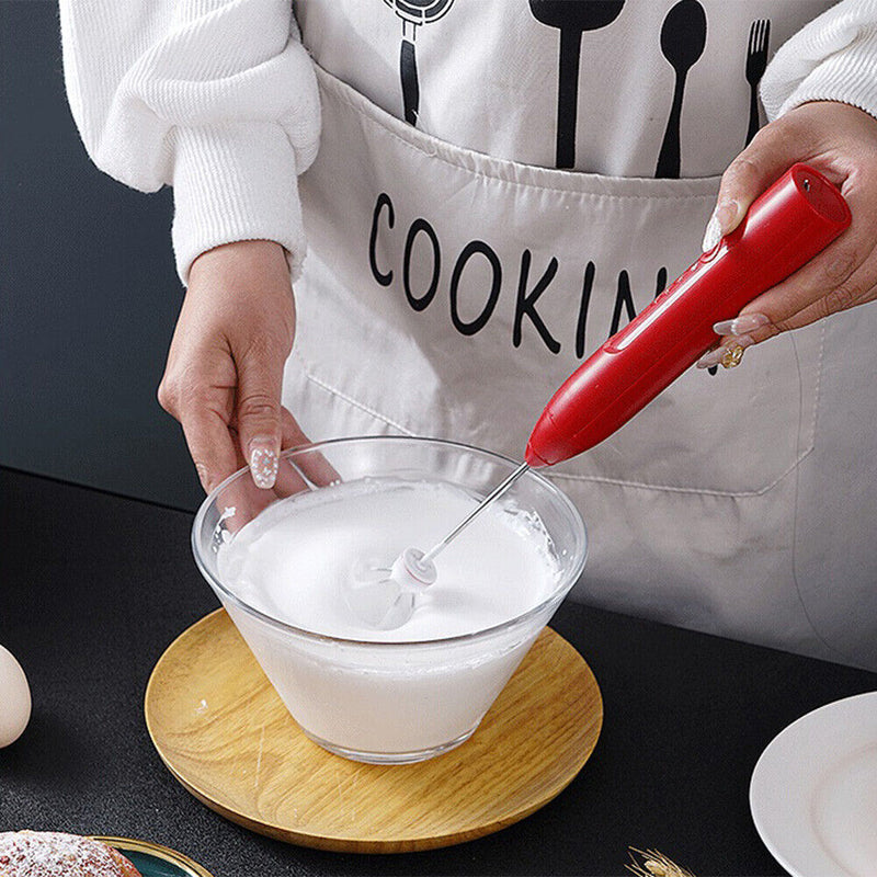 Electric Egg Beater Coffee Household Whisk Milk Stirrer Foamer Manual Hand Mixer