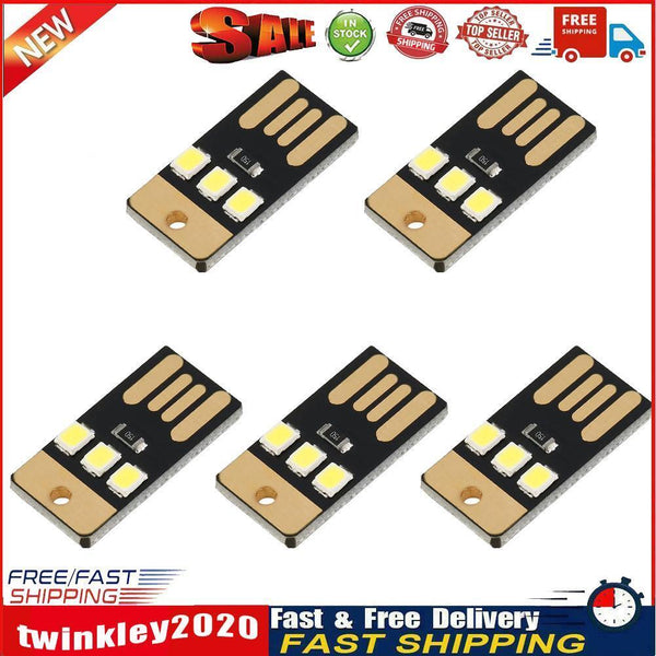 Camping Portable Mini LED Lights Energy Saving Rechargeable Lamp (5pcs) Newly