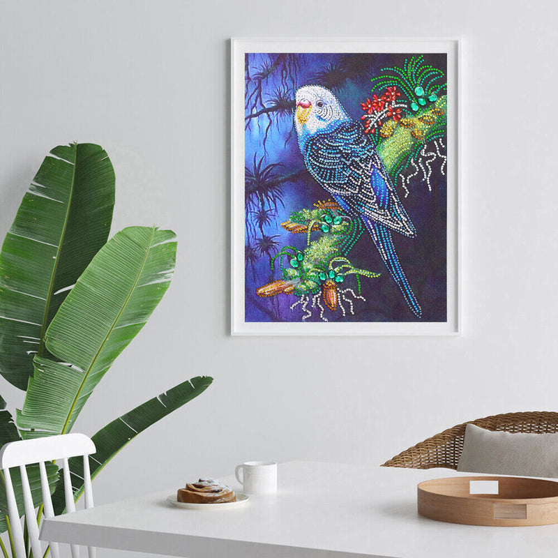 Diamond Painting Bird Partial Special Shape Rhinestone DIY Picture (PA019)