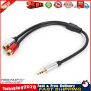 3.5mm Male to 2RCA Female Stereo AUX Audio Cable Y Adapter for Tablet PC Newly