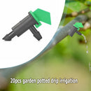 20pcs Drop Head Irrigation Water Dropper Kit for Plant Emitters (Green)