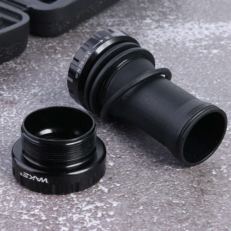 Press Fit Bottom Brackets Bicycle MTB Road Bike Aluminum Axis Parts (Black)