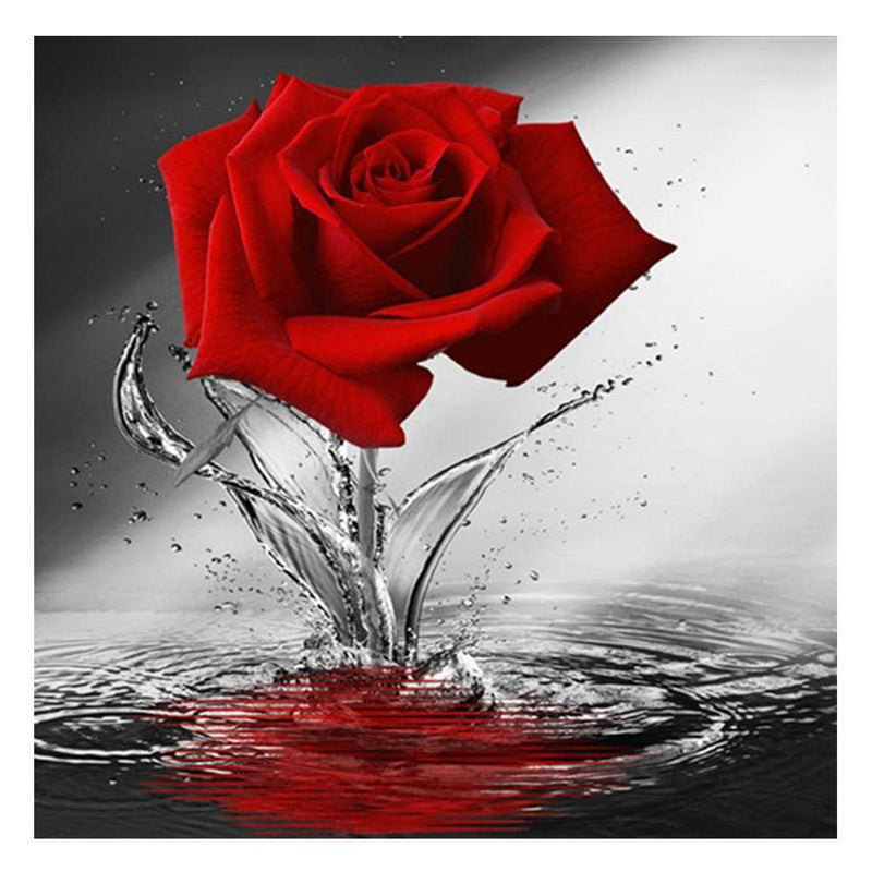 DIY 5D Diamond Painting Embroidery Flower Rose Cross Crafts Stitch Decor Newly