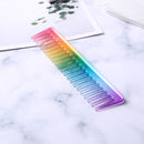 Anti-Static Rainbow Hair Comb Double Head Entangled Hair Styling Tool (6) Newly
