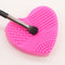 Silicone Makeup Brush Cleaner Scrubber Board Pad Heart-shaped Make Up Clean