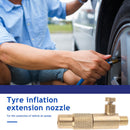 Brass Car Tire Inflator Valve Stem Connector Pump Chuck Adapter with Deflate