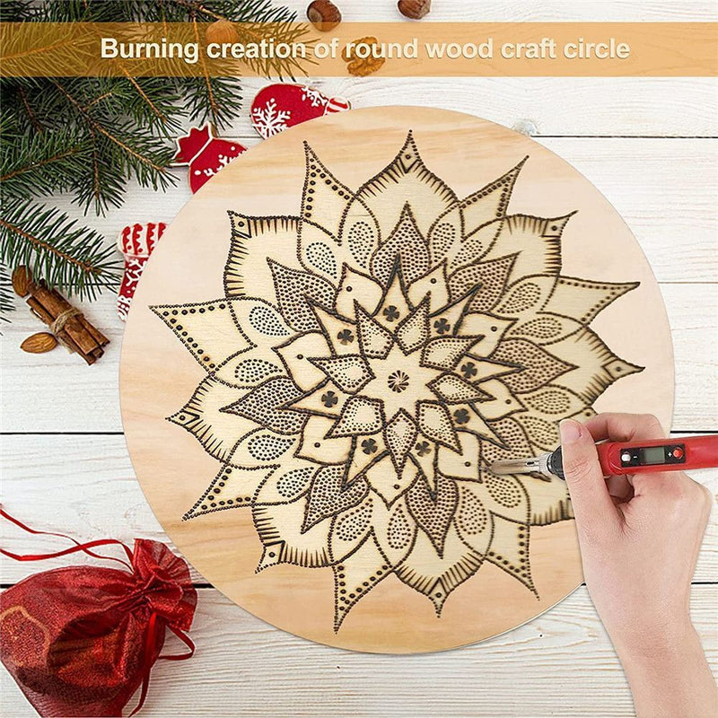 DIY Writing Wedding Decor Round Wood Pieces Wood Circles Ornament Blank Plaque