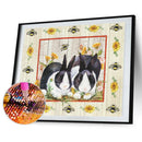 5D DIY Diamond Painting Animal Full Round Drill Mosaic Art Picture of Rhinest