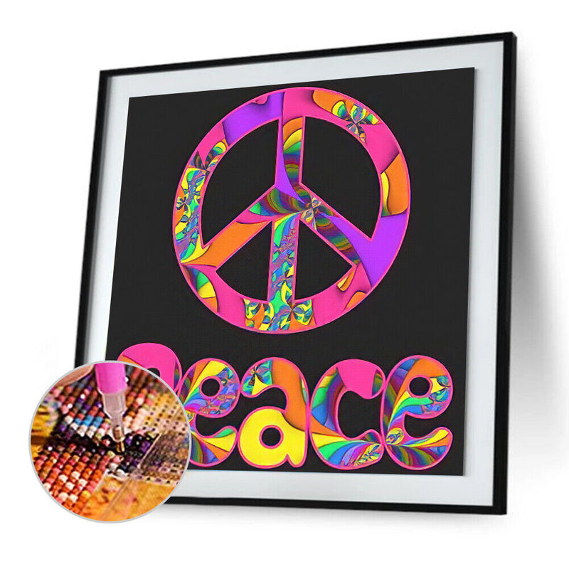 5D Diamond Painting Peace Full Round Drill Rhinestone Kit