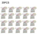 20× Wedding Favor Marble Triangle Candy Box Ribbon Party Holiday Supply K5K5