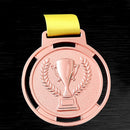 Torch Medal Souvenir Zinc Alloy Sport Competition Prize with Strap (Copper)