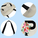 Alphabet flowers Printed Shoulder Shopping Bag Casual Large Tote Handbag P