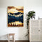 Frameless Oil Paint By Numbers DIY Forest Mountain Picture Craft Kit for Home