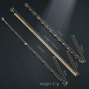 Fashion 3-Layer Anklet Crystal Bead Bracelet For Women X8Z9 2Q6W Jewelry W1Y2