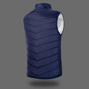 Heated Jacket Men Coat Intelligent USB Electric Winter Thermal Vest (L)