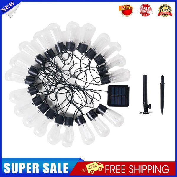 30LED Solar String Lights Bulb Retro Garland Christmas Yard Decor (6.5m)