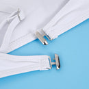 Women Sexy Bikini Set Push Up Pad Solid Swimsuit Summer Bra Suit (White)(S