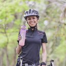 Plastic Water Bottle with Time Marker Outdoor Fitness Sports Leakproof Drin