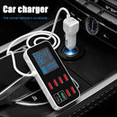 C Fast Charging Phone Charge Adapter Car USB Charger 6 Ports Multiport Charger