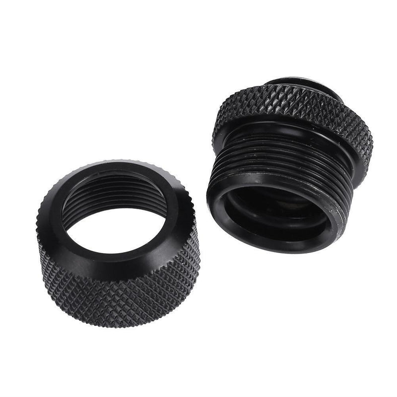 14mm G1/4 Acrylic Hard Tube Hand Twist 3 Laps for PC Computer (Black) Newly