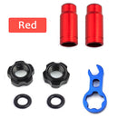 Road Bike Valve Nut Aluminum Alloy Cycling Protection Accessories (Red) Newly