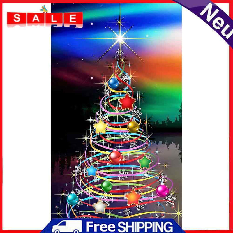 5D DIY Diamond Painting Christmas Tree Full Round Kits Rhinestones Home Decor