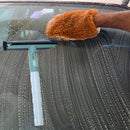 Glass Wiper 2 Side Window Bathroom Cleaning with Water Spray Bottle (Green)