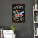 20x30cm Retro Beauty Motorcycle Tin Painting Rectangular Metal Signs (C) Newly