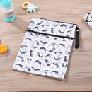 Waterproof Reusable Wet Bag Printed Diaper Nappy Bags with Two Zipper (B) Newly