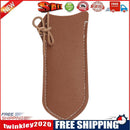 2pcAnti-Scald Anti-Slip PU Leather Frying Pan Handle Protective CoverBrown