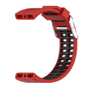 Silicone Watch Band for Polar V800 Replacement Wrist Strap (Red Black) Newly