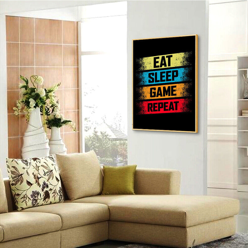 DIY Letters Words 5D Mosaic Picture Full Drill Round Diamond Painting Kit Gift