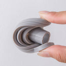 Silicone Retractable Wide Mouth Funnel Liquid Filter Separator Tool (Grey)