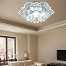 Modern LED Flower Crystal Ceiling Chandelier 9W Lamp Home Decor (White) Newly