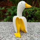 Banana Duck Sculpture - Funny Duck Art Statue Ornament Housewarming Garden