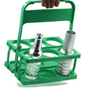 Portable Beer Rack Foldable Plastic Beer Basket Durable Wine Rack (Green) Newly