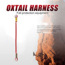 Oxtail Rope Downhill Safety Lanyard Outdoor Climbing Equipment (Red Black)