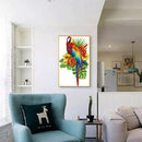 Partial Embroidery Set Needlework Cross Stitch Kit 14CT 2 Strands Parrot