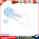 Simulation Artificial Jellyfish Glowing Aquarium Fish Tank Decor(Blue) Newly