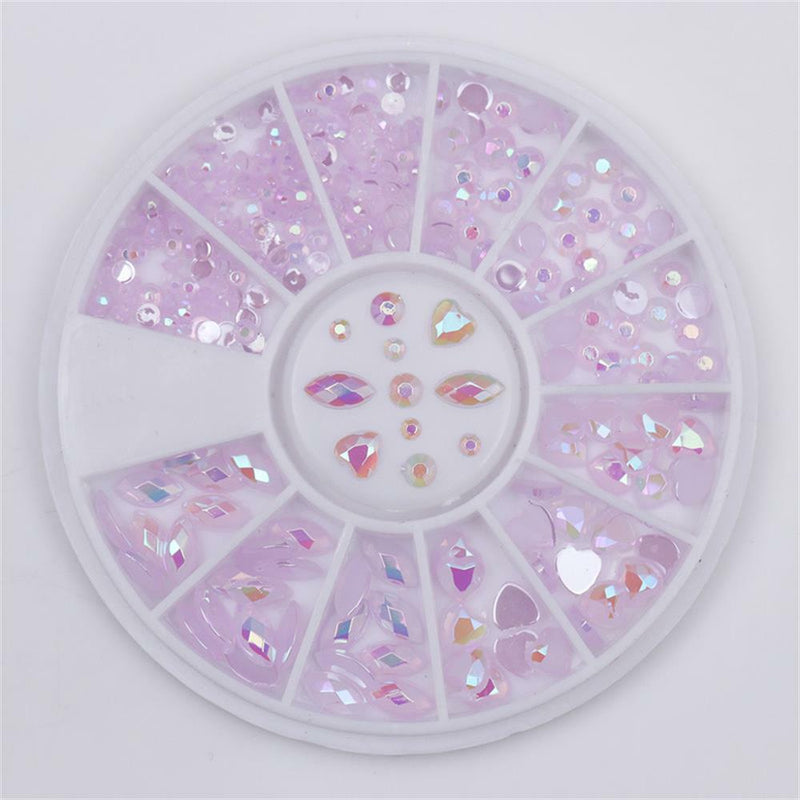 Elongated Water Dropped DIY Tips Glass Stone Manicure Decor Nail Art Rhinestone