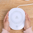 55-Degree USB Cup Heated Coaster Gravity Sensor Mug Warmer Pad Mat (White)