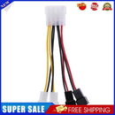 1pcs 4-Pin Molex to 3-Pin fan Power Cable Adapter Connector 12v*2 / 5v*2
