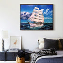 5D DIY Full Drill Diamond Painting Ocean Ship Cross Stitch Embroidery Kits Newly