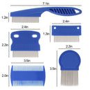 Steel Fine Tooth Pet Flea Comb Grooming Combs Lice Comb Dematting Tool