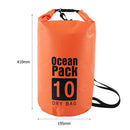Waterproof Dry Bag Pack Sack Swimming Kayaking River Trekking (10L Orange) Newly