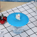 Silicone Heat-resistant Dust-proof Cup Lids Bowl Cover Food Wrap Lid (Cat)