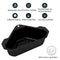 Steel Triangular Sink Strainer Kitchen Fruit Vegetable Drain Rack (Black)