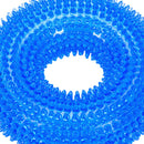 Bite Resistant Large Golden Retriever Circle Ring Thorn Molar Ball (L Blue)