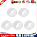 5pcs Tennis Racket Handle Ring Badminton Racquet Grip Band Overgrip (White)